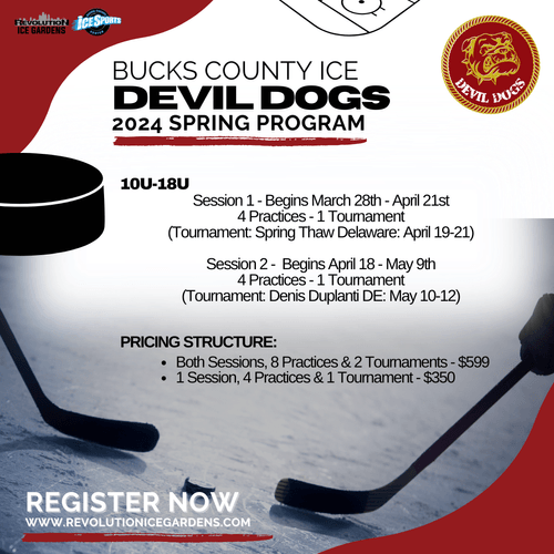 Revolution Ice Gardens/Bucks County Spring Hockey